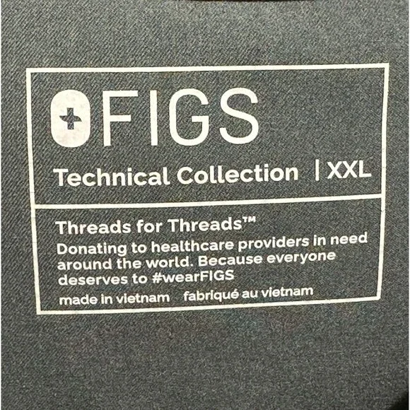 FIGS Technical Collection Catarina Scrub XXL Spruce Green Chest Pocket V-Neck - Picture 5 of 8